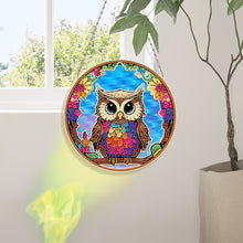 Load image into Gallery viewer, Suncatcher Owl Diamond Painting Hanging Pendants for Kid Adults DIY Craft