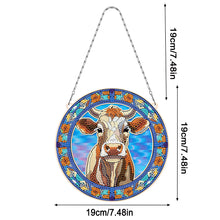 Load image into Gallery viewer, Suncatcher Cow Diamond Painting Hanging Pendants for Kid Adults DIY Craft