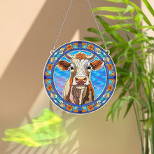 Load image into Gallery viewer, Suncatcher Cow Diamond Painting Hanging Pendants for Kid Adults DIY Craft