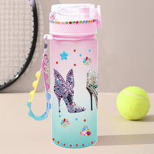 Load image into Gallery viewer, 470ml High Heels DIY Diamond Painting Cup Kit Diamond Decorate Water Bottle Art