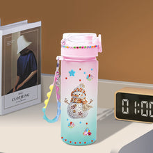 Load image into Gallery viewer, 470ml Snowman DIY Diamond Painting Cup Kit Diamond Decorate Water Bottle DIY Art