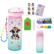 Load image into Gallery viewer, 470ml Cow DIY Diamond Painting Cup Kit Diamond Decorate Water Bottle DIY Art