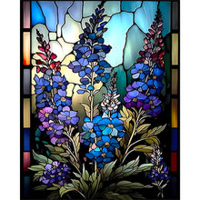 Load image into Gallery viewer, 6pcs Round Diamond Painting Set - Glass art flowers and plants (30*40CM)