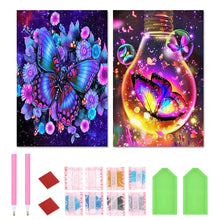Load image into Gallery viewer, 2pcs Round Diamond Painting Set - Dream Butterfly (40*60CM)