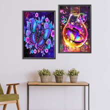Load image into Gallery viewer, 2pcs Round Diamond Painting Set - Dream Butterfly (40*60CM)
