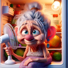 Load image into Gallery viewer, Diamond Painting - Full Round - Hot summer grandmother (30*30CM)