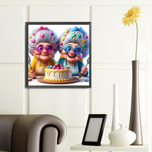 Load image into Gallery viewer, Diamond Painting - Full Round - Cake grandmother (40*40CM)