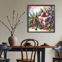 Load image into Gallery viewer, Diamond Painting - Full Round - Christmas Gift Pine Tree (40*40CM)