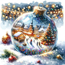 Load image into Gallery viewer, Diamond Painting - Full Round - Christmas Fairytale Town (40*40CM)
