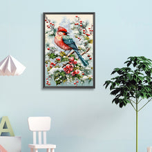 Load image into Gallery viewer, Diamond Painting - Full Round - Winter Christmas Bird (40*60CM)