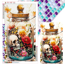 Load image into Gallery viewer, Diamond Painting - Full Round - Skull Vase (40*70CM)