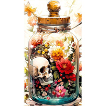 Load image into Gallery viewer, Diamond Painting - Full Round - Skull Vase (40*70CM)