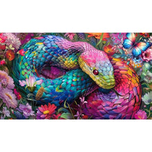 Load image into Gallery viewer, Diamond Painting - Full Round - Colorful Snake (40*70CM)