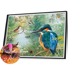 Load image into Gallery viewer, Diamond Painting - Full Round - Bird by the stream (60*45CM)