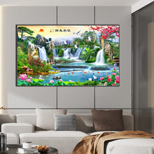 Load image into Gallery viewer, Diamond Painting - Full Round - Lake waterfall (90*55CM)