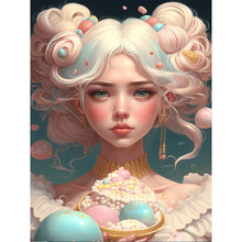 Load image into Gallery viewer, Diamond Painting - Full Round - butterscotch comic illustration girl (30*40CM)