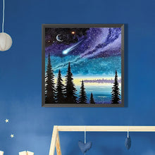 Load image into Gallery viewer, AB Diamond Painting - Full Round - Forest Under Shooting Stars (30*30CM)
