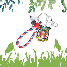 Load image into Gallery viewer, PET Double Sided Football Club Diamond Art Keyring for Home Birthday Party Decor