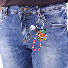 Load image into Gallery viewer, PET Double Sided Football Club Diamond Art Keyring for Home Birthday Party Decor