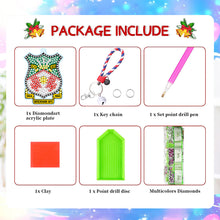 Load image into Gallery viewer, PET Double Sided Football Club Diamond Art Keyring for Home Birthday Party Decor