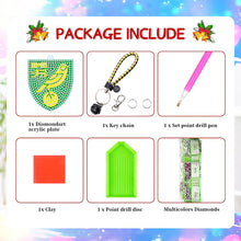 Load image into Gallery viewer, PET Double Sided Football Club Diamond Art Keyring for Home Birthday Party Decor