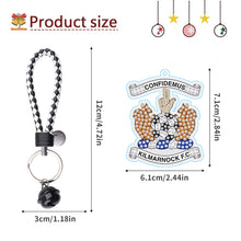 Load image into Gallery viewer, PET Double Sided Football Club Diamond Art Keyring for Home Birthday Party Decor