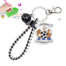 Load image into Gallery viewer, PET Double Sided Football Club Diamond Art Keyring for Home Birthday Party Decor