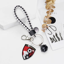 Load image into Gallery viewer, PET Double Sided Football Club Diamond Art Keyring for Home Birthday Party Decor