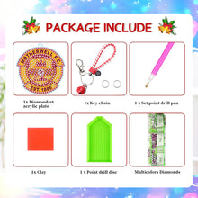 Load image into Gallery viewer, PET Double Sided Football Club Diamond Art Keyring for Home Birthday Party Decor