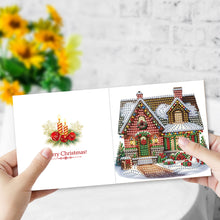 Load image into Gallery viewer, 12Pcs Christmas Snowman DIY Diamond Painting Card for Friends Family Gift