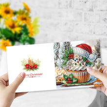 Load image into Gallery viewer, 6Pcs Christmas Dessert DIY Diamond Painting Card for Friends Family Gift