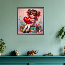 Load image into Gallery viewer, Diamond Painting - Full Round - Cute girl (30*30CM)