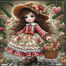 Load image into Gallery viewer, Diamond Painting - Full Round - Cute girl (30*30CM)