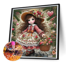 Load image into Gallery viewer, Diamond Painting - Full Round - Cute girl (30*30CM)