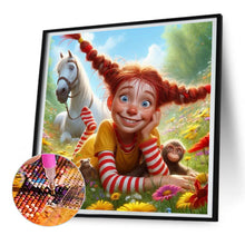 Load image into Gallery viewer, Diamond Painting - Full Round - Pony monkey girl (30*30CM)