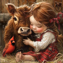 Load image into Gallery viewer, Diamond Painting - Full Round - Yak cardinal girl (30*30CM)