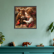 Load image into Gallery viewer, Diamond Painting - Full Round - Yak cardinal girl (30*30CM)
