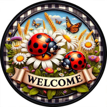 Load image into Gallery viewer, Diamond Painting - Full Round - Round Card Ladybug (40*40CM)