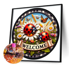 Load image into Gallery viewer, Diamond Painting - Full Round - Round Card Ladybug (40*40CM)