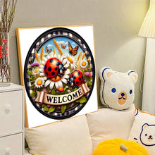 Load image into Gallery viewer, Diamond Painting - Full Round - Round Card Ladybug (40*40CM)