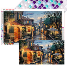 Load image into Gallery viewer, 2pcs Round Diamond Painting Set - Street in Water City (70*40CM)