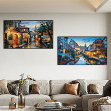 Load image into Gallery viewer, 2pcs Round Diamond Painting Set - Street in Water City (70*40CM)