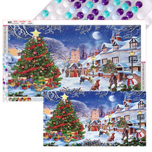 Load image into Gallery viewer, 2pcs Round Diamond Painting Set - Christmas Street (70*40CM)