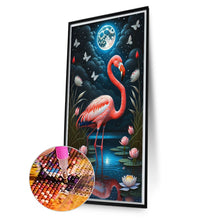 Load image into Gallery viewer, AB Diamond Painting - Full Round - Flamingo in the Moonlight (40*70CM)