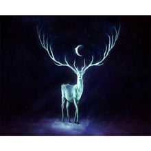 Load image into Gallery viewer, AB Diamond Painting - Full Round - Deer under the moon (50*40CM)