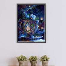 Load image into Gallery viewer, AB Diamond Painting - Full Round - Teacup House under the Moon (40*55CM)