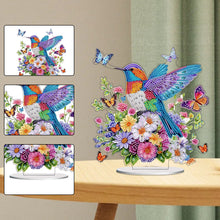 Load image into Gallery viewer, Acrylic Special Shaped Flower Bird Desktop Diamond Art Kits for Desktop Decor