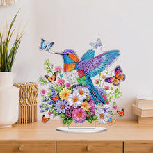 Load image into Gallery viewer, Acrylic Special Shaped Flower Bird Desktop Diamond Art Kits for Desktop Decor