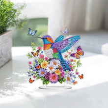 Load image into Gallery viewer, Acrylic Special Shaped Flower Bird Desktop Diamond Art Kits for Desktop Decor