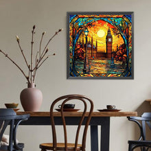 Load image into Gallery viewer, Diamond Painting - Full Round - glass art british big ben (40*40CM)